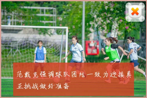范戴克强调球队团结一致为迎接真正挑战做好准备